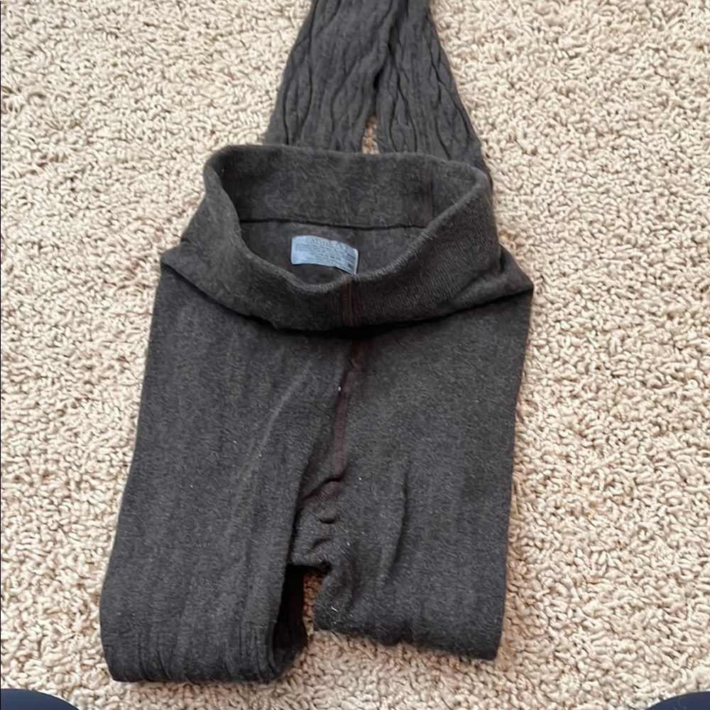 Brown Knit tights Leggings athleta footloose and fancy free size M/L